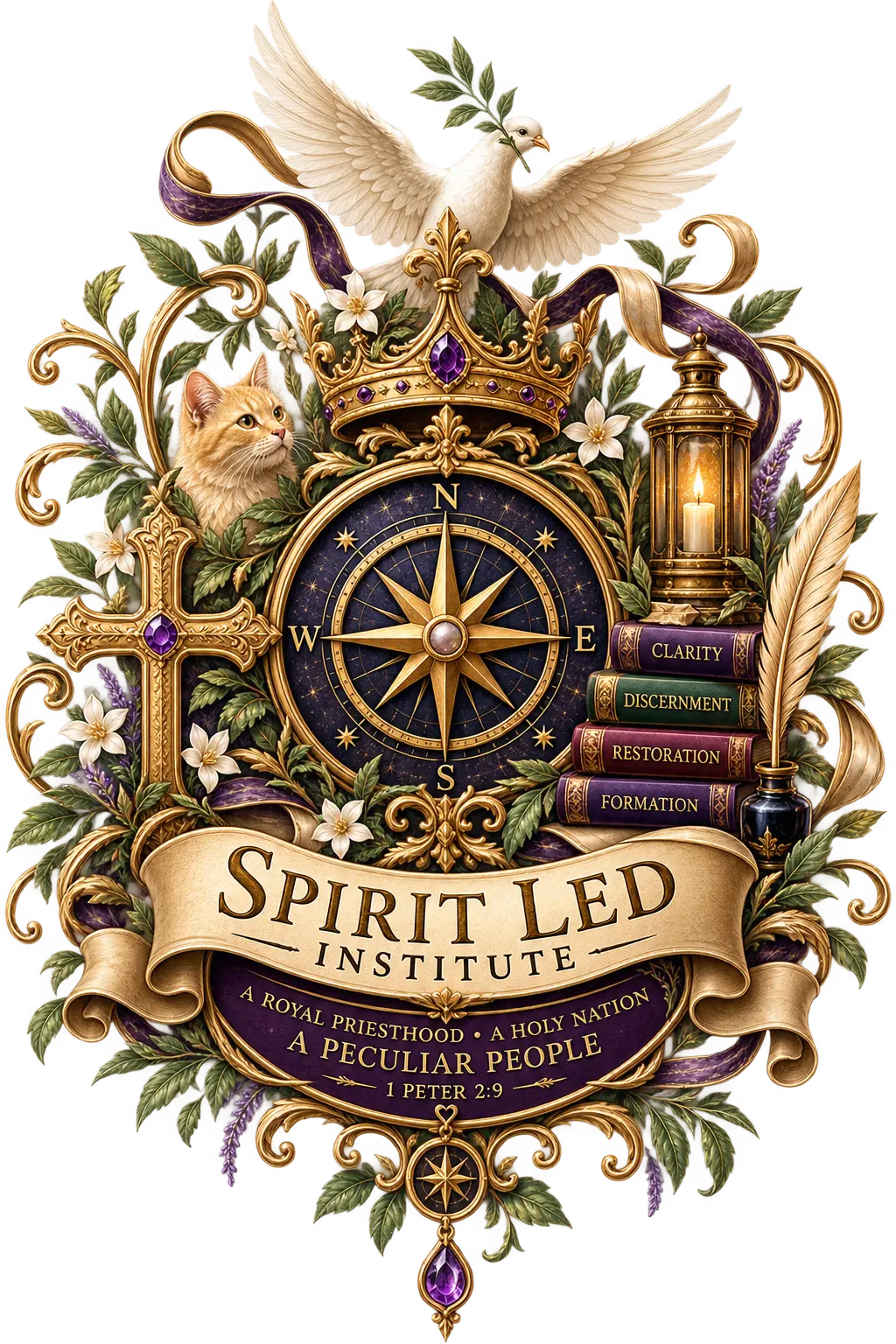 Spirit Led Institute emblem — a royal priesthood, a holy nation, a peculiar people